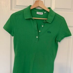 Lacoste Women's Vibrant Green Short Sleeve Polo
